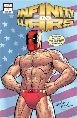 Infinity Wars issue 1-C Salva Espin Party Cover