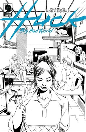 Huck: Big Bad World issue 3.00-B Rafael Albuquerque B&W Cover