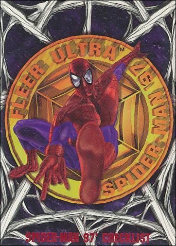 1997 Fleer Ultra Spider-Man (Base Set Red) card 81 Checklist