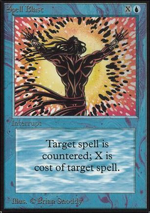 Magic the Gathering: Limited Edition Alpha (Base Set) card 79 Spell Blast