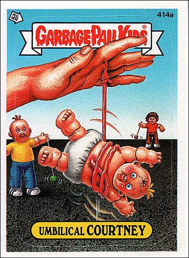 Garbage Pail Kids: Series 10 (Base Set) card 414a Umbilical Courtney