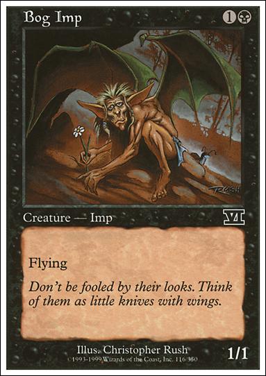 Magic the Gathering: 6th Edition (Base Set) card 116 Bog Imp