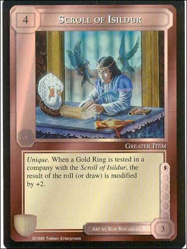 Middle-Earth: The Wizards (Base Set) card 380 Scroll of Isildur