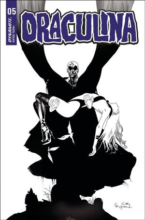 Draculina (2022) issue 5-J Ergun Gunduz 1:7 Black & White Cover