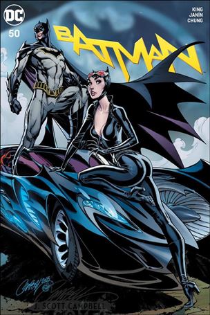 Batman (2016) issue 50-TY J. Scott Campbell Batman & Catwoman Cover 1/2800