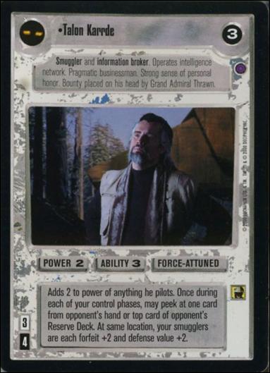 Star Wars: Reflections II: Expanding the Galaxy (Base Set) card 87 Talon Karrde