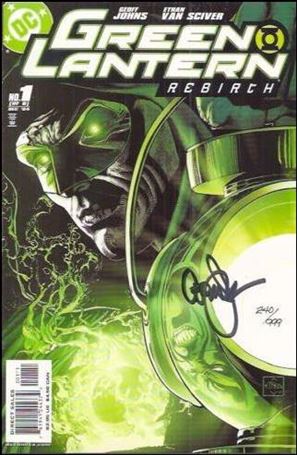 Green Lantern: Rebirth issue 1-G DF Van Sciver Cover (Signed by Geoff Johns) 1/999