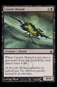 Magic the Gathering: Mirrodin Besieged (Base Set) card 40 Caustic Hound