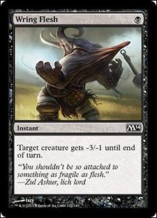 Magic the Gathering: 2014 Core Set (Base Set) card 122 Wring Flesh
