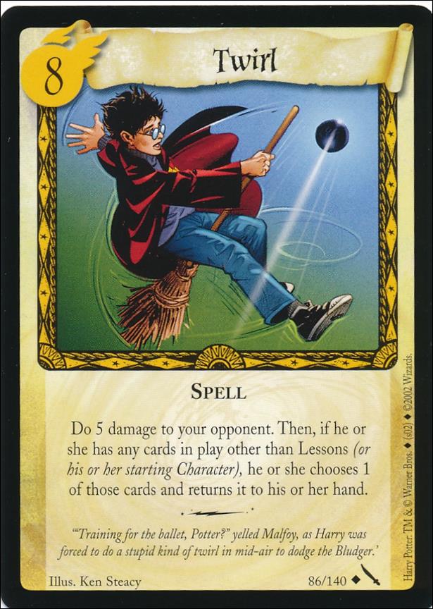 Harry Potter: Chamber of Secrets (Base Set) card 86 Twirl