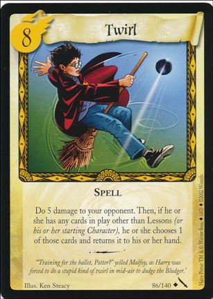 Harry Potter: Chamber of Secrets (Base Set) card 86 Twirl