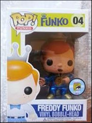 Pop! Funko - Freddy Funko figure '4'-B Freddy Funko (Flavor Flav) SDCC  Blue 1/48