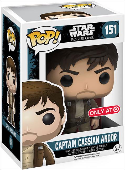 POP! Star Wars figure 151 Captain Cassian Andor (Brown Jacket) Target
