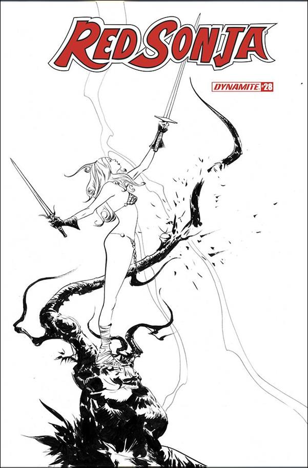 Red Sonja (2019) issue 28-M Vincenzo Federici 1:30 Black & White Cover