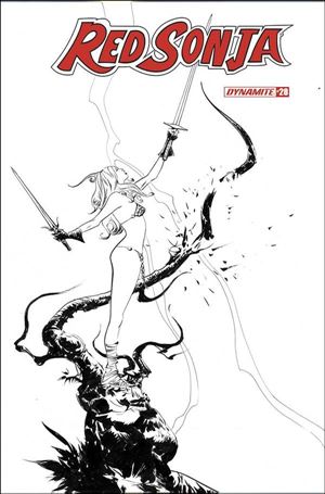 Red Sonja (2019) issue 28-M Vincenzo Federici 1:30 Black & White Cover