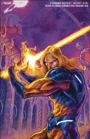 X-O Manowar: Invictus issue 3-B Guillermo Fajardo Virgin Cover