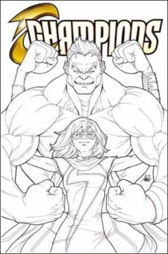 Champions (2016) issue 1-VH Stanley "Artgerm" Lau Legacy Line Art Cover