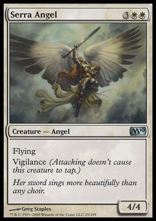 Magic the Gathering: 2010 Core Set (Base Set) card 29 Serra Angel 