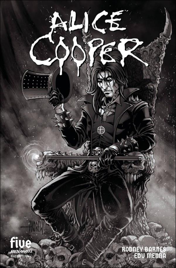 Alice Cooper (2023) issue 5-D Andrew Mangum 1:10 Line Art Cover