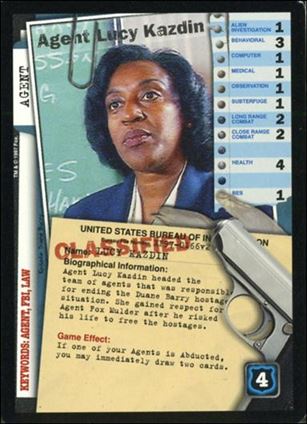 X-Files: The Truth Is Out There (Base Set) card XF97-0166v2 Agent Lucy Kazdin
