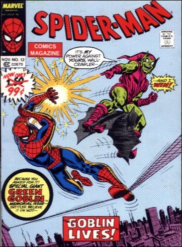 Spider-Man Comics Magazine issue 12-B Digest Sized - 99 Cent Cover