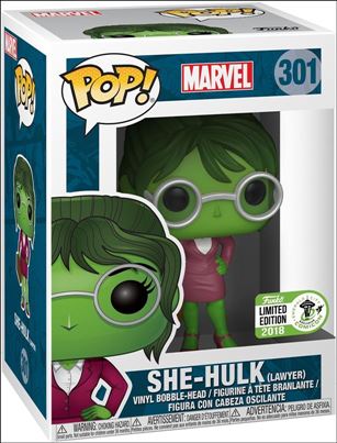 POP! Marvel figure 301 She-Hulk (Lawyer) Emerald City Comicon 2018