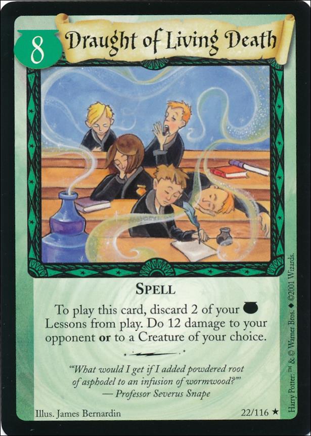 Harry Potter (Base Set) card 22 Draught of Living Death
