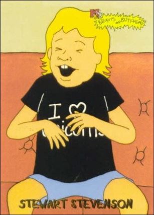Beavis and Butt-Head (Base Set) card '8369' Stewart Stevenson
