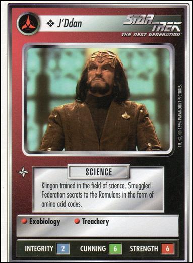 Star Trek: Premiere Unlimited (Base Set) card 262 J’Ddan 