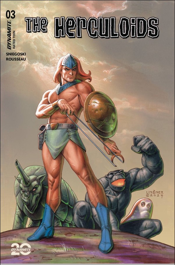 Herculoids (2025) issue 3-B Joseph Michael Linsner Cover