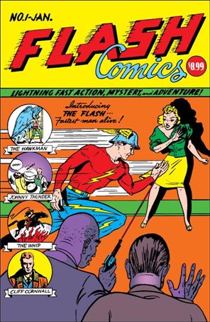 Flash Comics (1939) issue 1-D Facsimile Edition (2024) Foil Cover