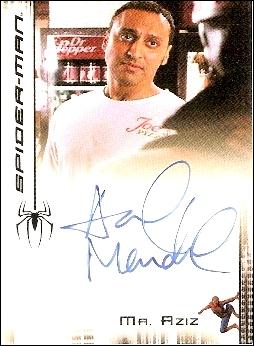 Spider-Man 3: The Movie (Autograph Subset)  card 11 Aasif Madvi as Mr. Aziz