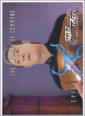 Star Trek: The Next Generation - The Episode Collection Season Three (Base Set) card 236 The Ensigns of Command, Episode 49B