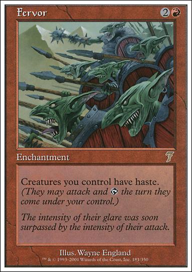 Magic the Gathering: 7th Edition (Base Set) card 181 Fervor