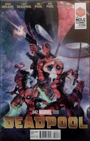Deadpool (2013) issue 42-C Clayton Crain La Mole Comic Con Cover