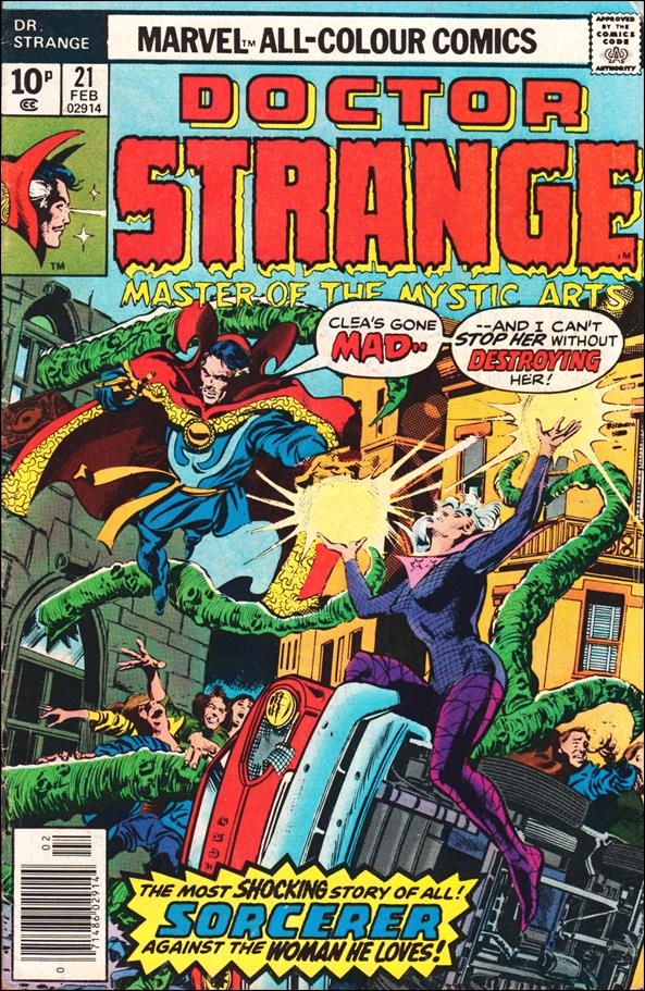 Doctor Strange (1974) issue 21-B UK Price Cover