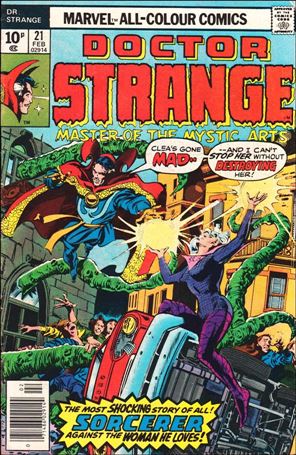 Doctor Strange (1974) issue 21-B UK Price Cover