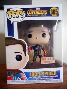 POP! Marvel figure 305 Unmasked Iron Spider