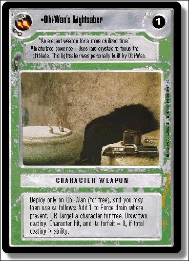 Star Wars: Premiere Limited (Base Set) card 322 Obi-Wan's Lightsaber