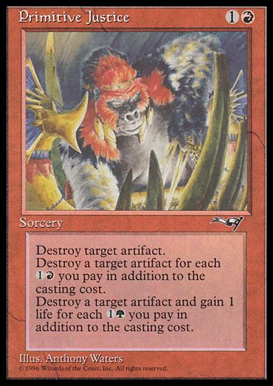 Magic the Gathering: Alliances (Base Set) card 77 Primitive Justice