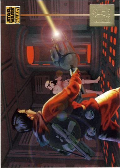 Star Wars Galaxy: Series 3 (LucasArts Subset) card L4 Kyle Katarn Facing a Stormtrooper