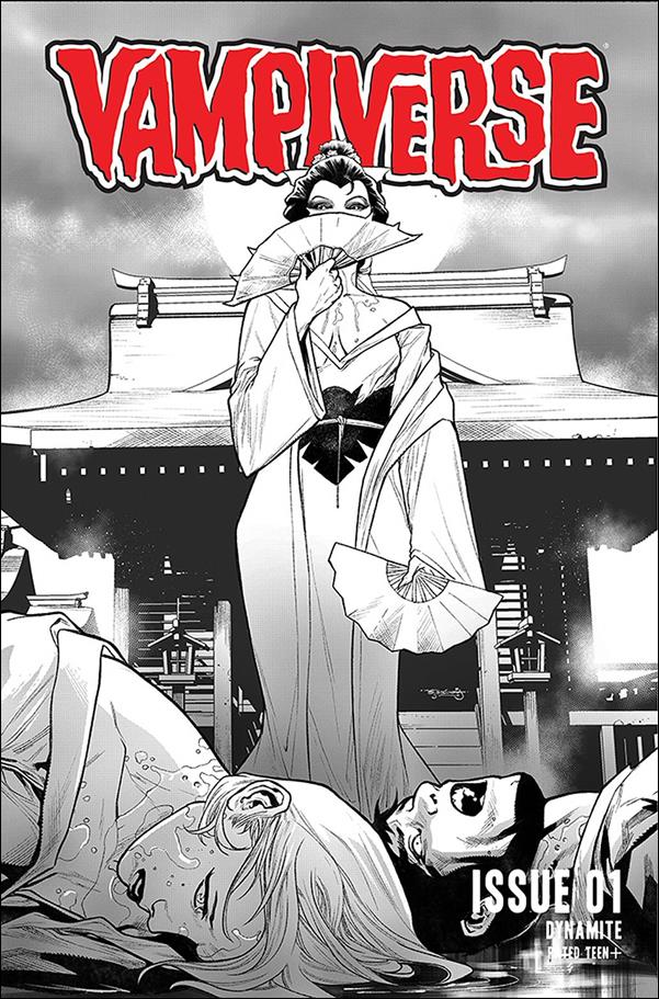 Vampiverse issue 1-J Stephen Segovia 1:10 Black & White Cover