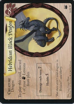 Harry Potter: Diagon Alley (Base Set) card 16 Hebridean Black Dragon