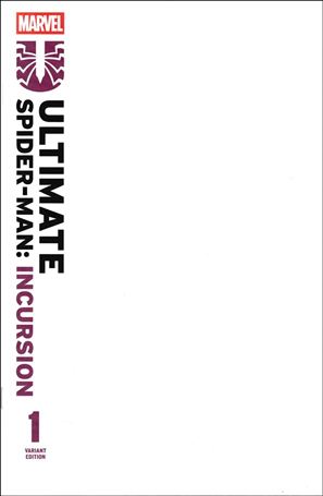 Ultimate Spider-Man: Incursion issue 1.00-E Blank Sketch Cover