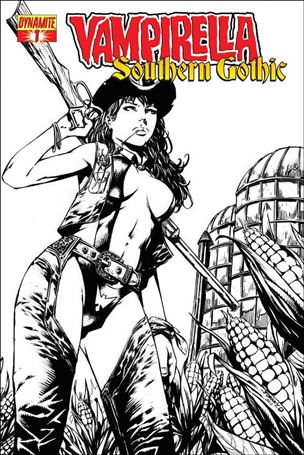 Vampirella: Southern Gothic issue 1-C Johnny Desjardins Black and White Cover 1/50