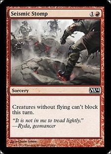 Magic the Gathering: 2014 Core Set (Base Set) card 152 Seismic Stomp