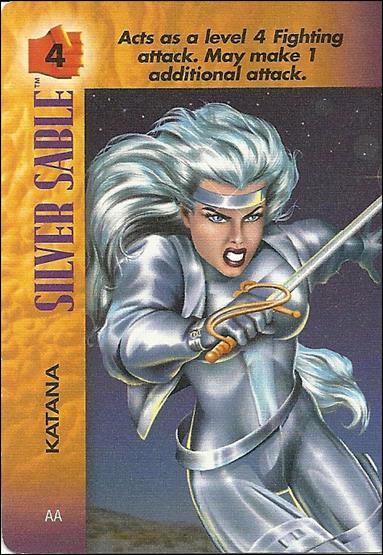 Marvel Overpower Powersurge (Base Set) card nn162 Silver Sable: Katana