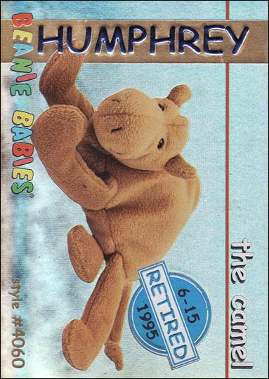 Beanie Babies Series 1 (Retired Beanies Subset) card 14-B Humphrey the Camel Blue Lettering