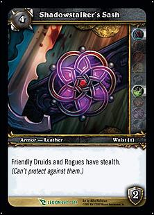World of Warcraft: March of the Legion (Base Set) card 267 Shadowstalker's Sash