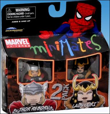 Marvel Minimates (Exclusives) figure 47 Thor Reborn and Lady Loki